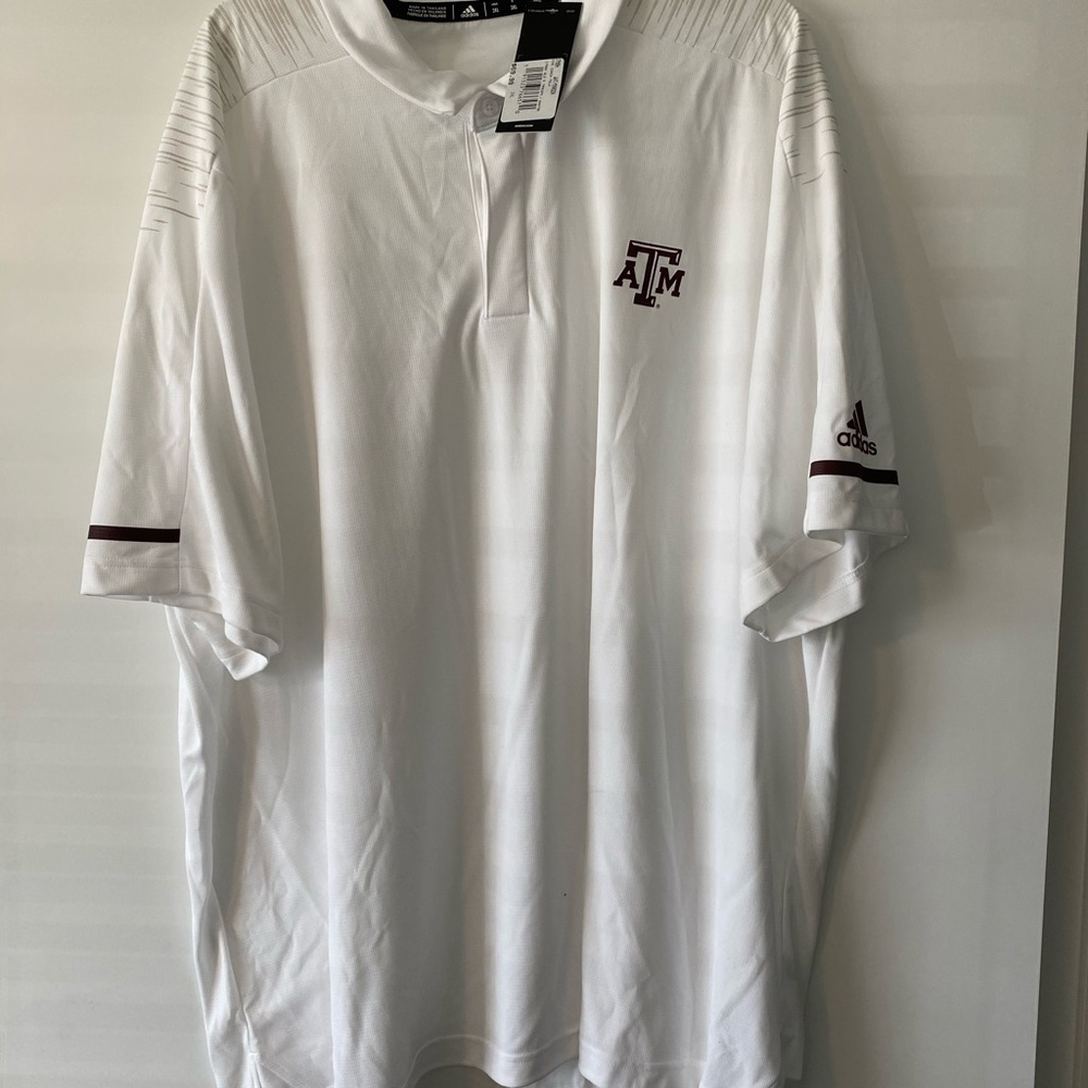 NWT Adidas Texas A&M Aggies 3XL Collared Shirt